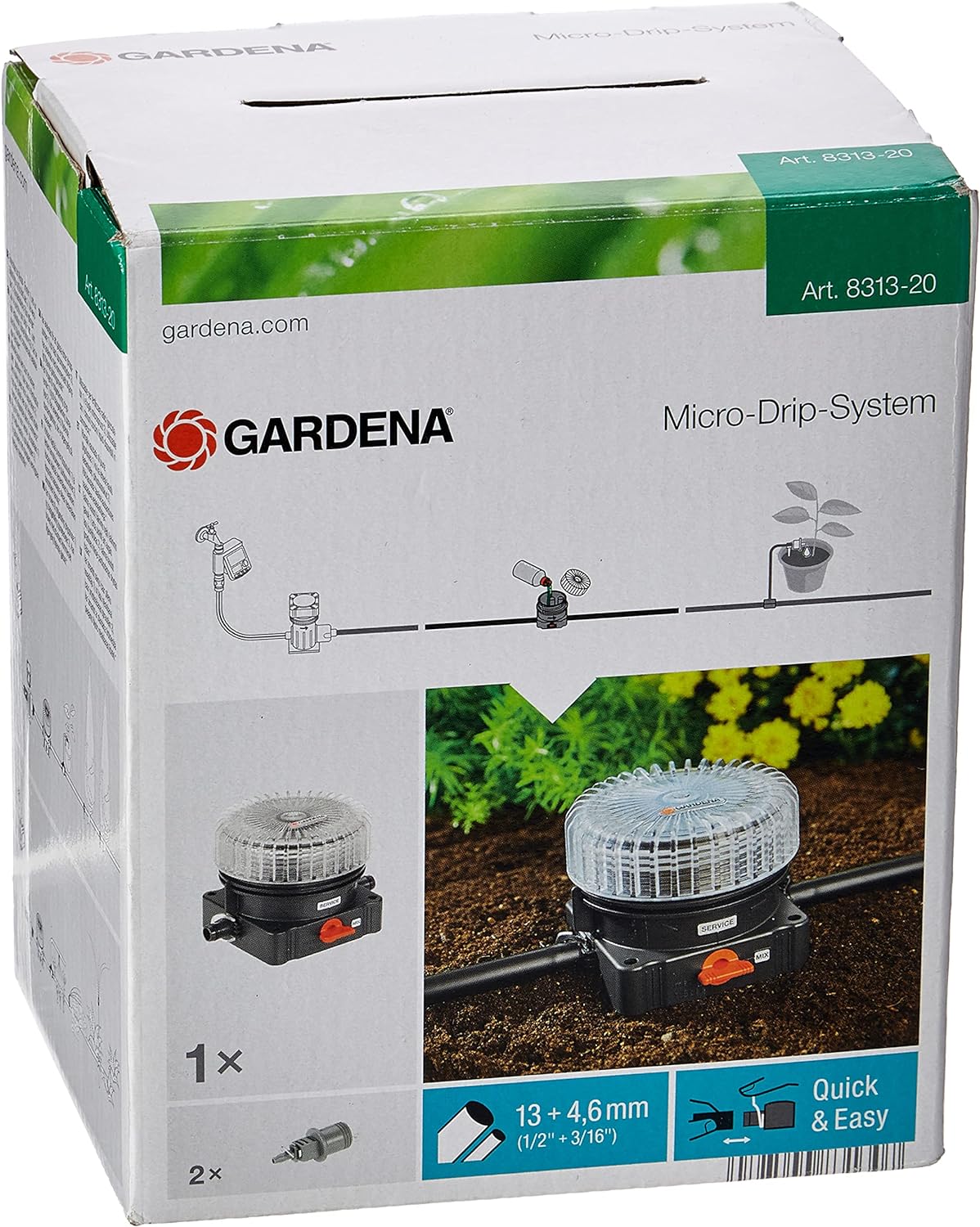 GARDENA 1355-U Master Unit Pressure Reducer For Micro Drip System ...